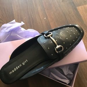 Madden Girl Studded Mules-  New with Box